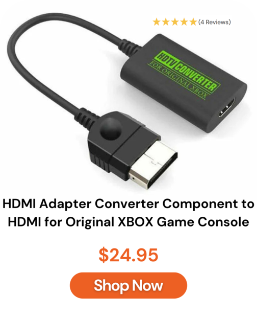 HDMI Adapter Converter Component to HDMI for Original XBOX Game Console