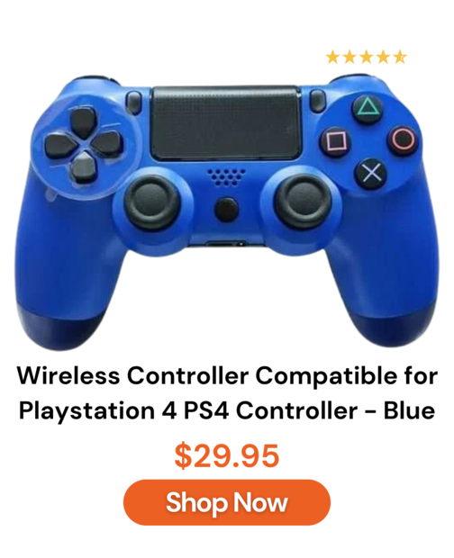 Wireless Controller Compatible for Playstation 4 PS4 Controller - Blue